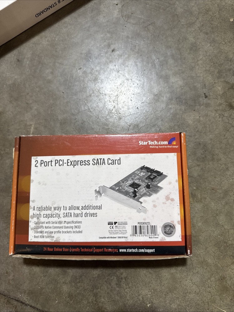 New StarTech.com 2 Port PCIe SATA II Controller Card