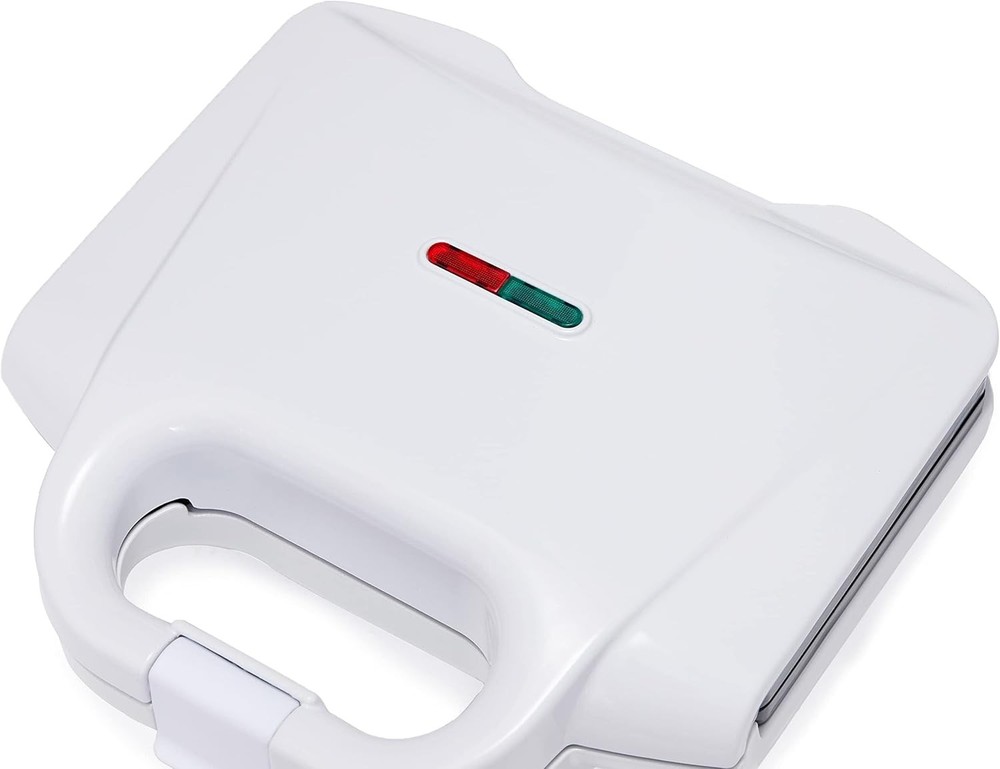 Amazon Basics Waffle Maker 2-Slices White with Non-stick 2-Slice,