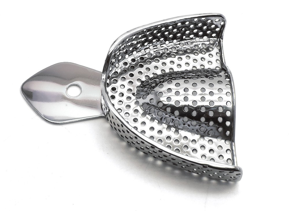 Dental Impression Perforated Large Trays Upper & Lower Autoclavable Tools