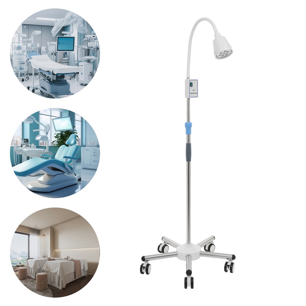 LED Mobile Examination Light Examination Lamp Adjustable Height Five-legged