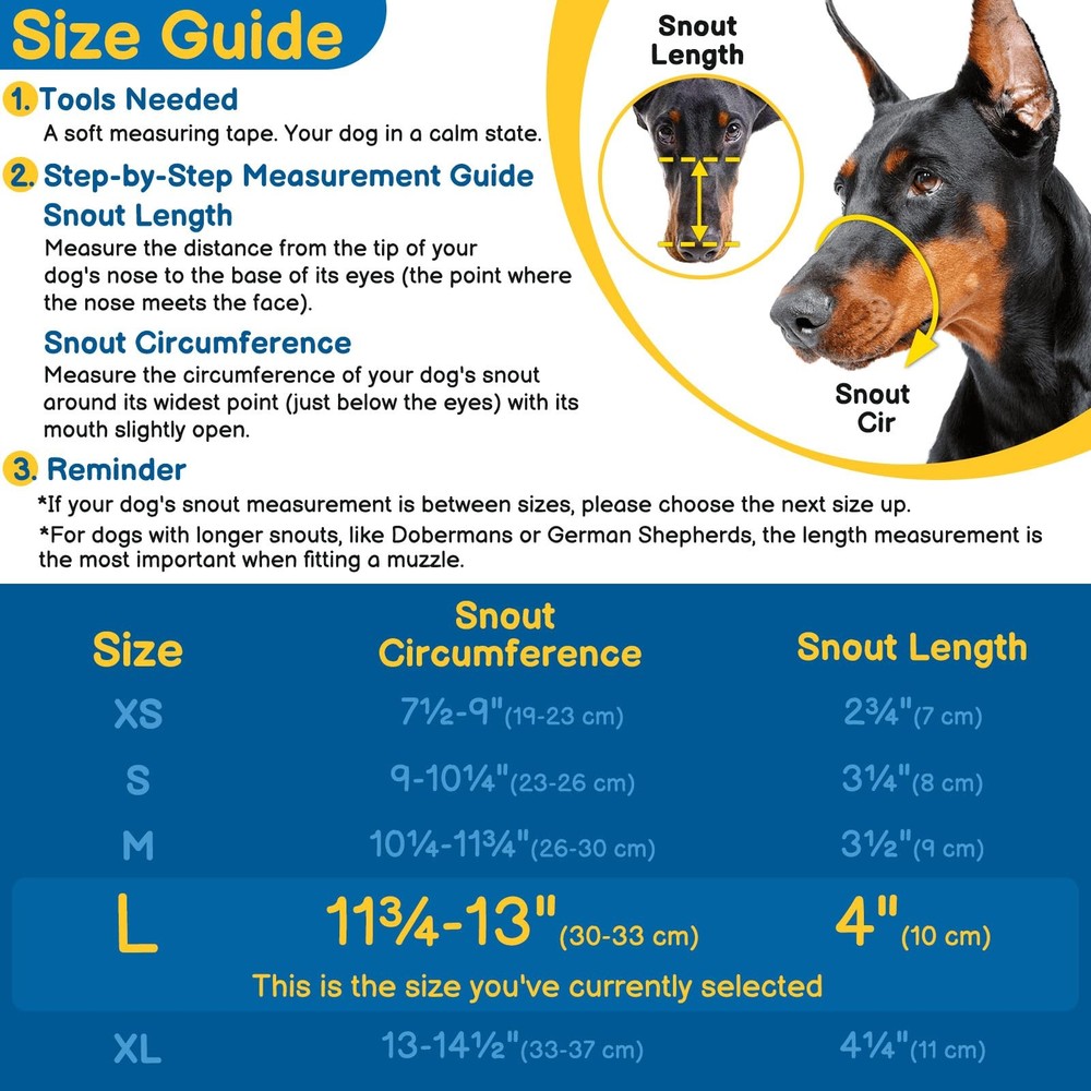 Basket Muzzle for Large Dogs, Humane Muzzle to Prevent Biting and Scavenging,...