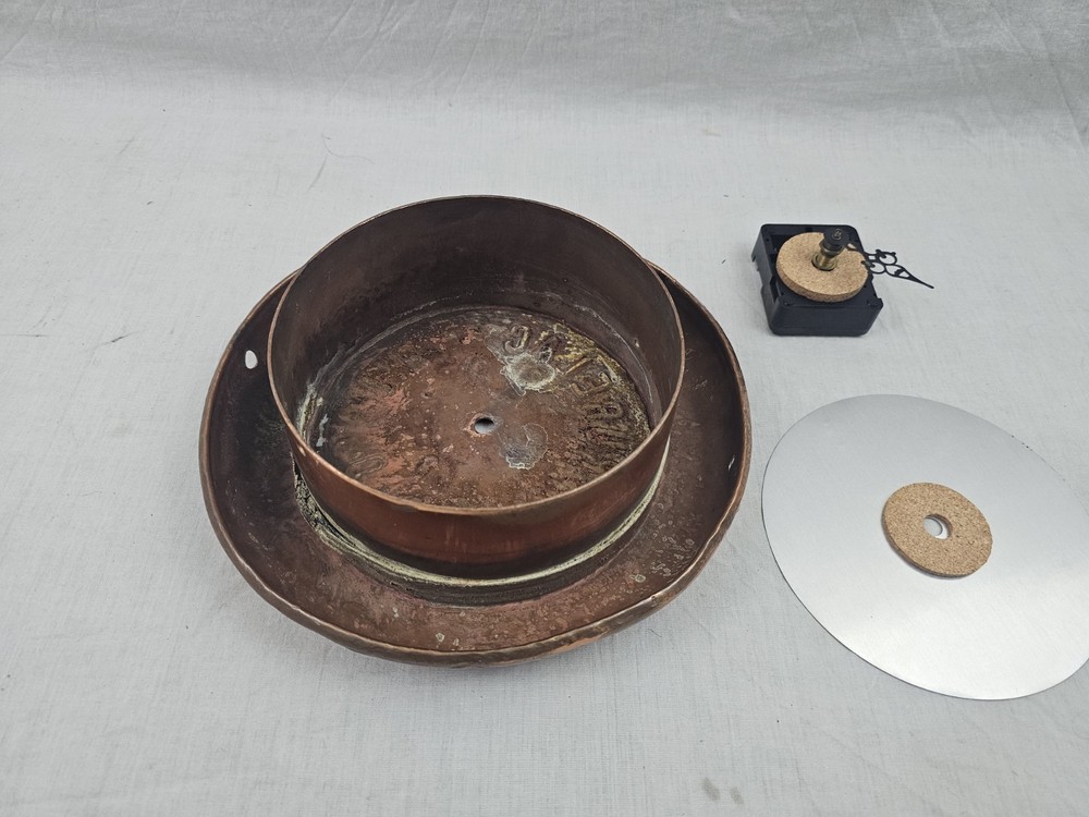 STEAMPUNK INDUSTRIAL SOLID COPPER CLOCK PURELAC WINSLOW ME