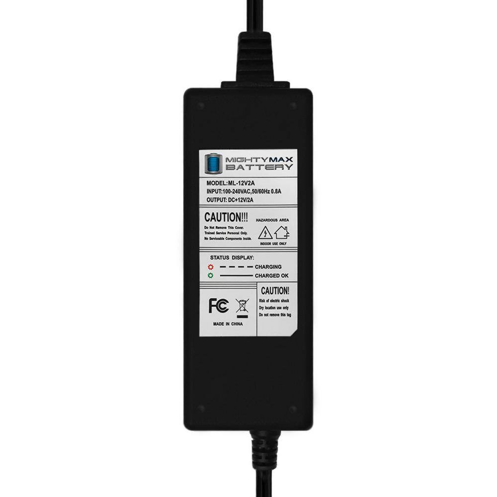 12-Volt 2A CHARGER-MAINTAINER for 12-Volt 10AH Emergency Exit Lighting Battery