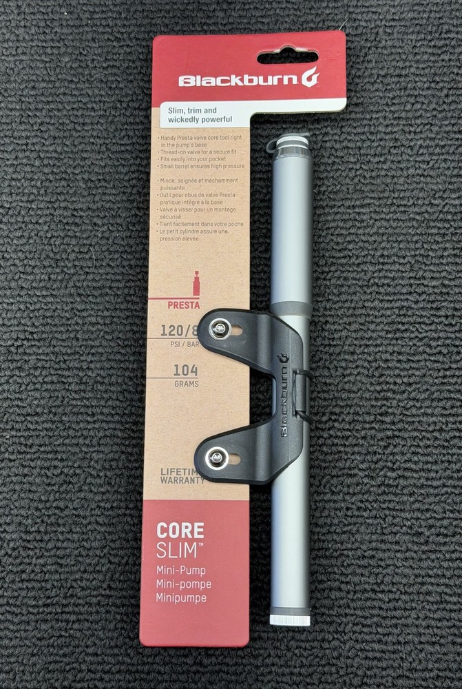 Blackburn Core Mini Pump with Mount- Presta Valve Only