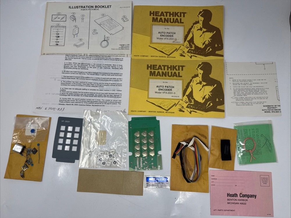 Heathkit Model VFA-2031-3 Auto Patch Encoder Set Unassembled Radio Vintage Ham
