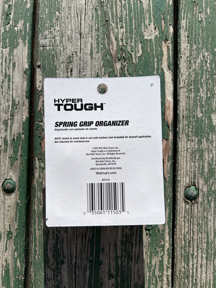 2-Pack HYPER TOUGH Spring Grip Organizer Clamps Zinc