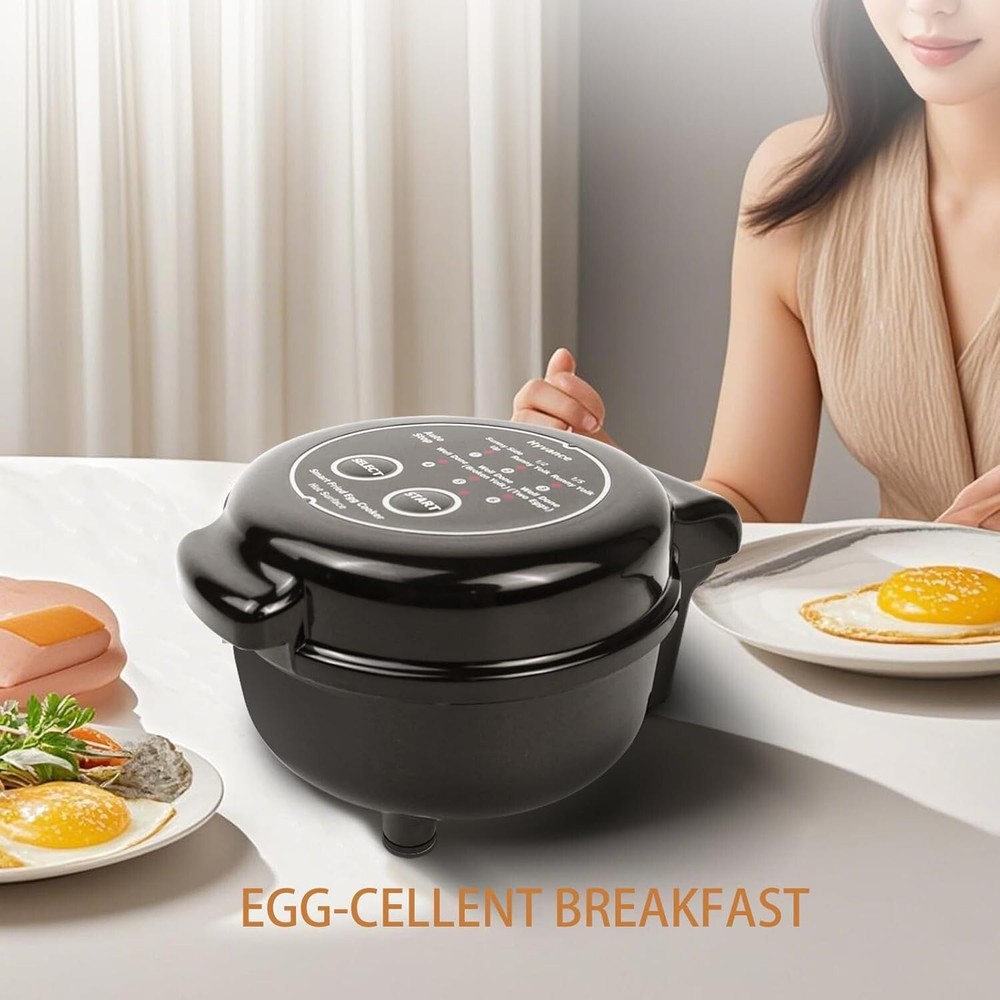 Smart Fried Egg Cooker for 6 Fried Egg Features including Sunny Side Up, Over...
