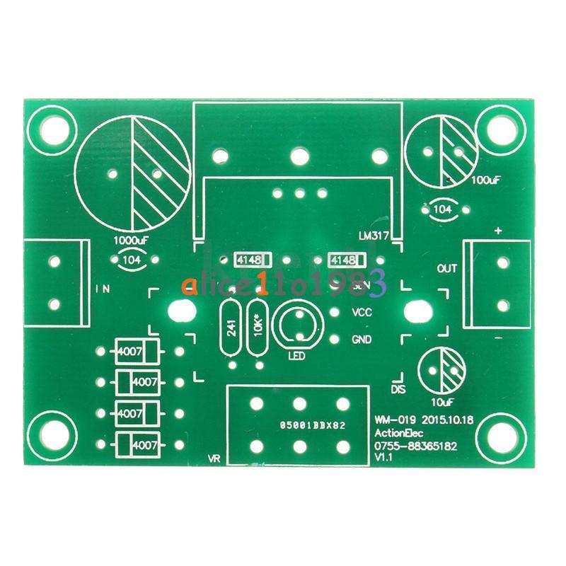 LM317 Digital Display Adjustable Regulated Power Supply Board Module DIY Kits