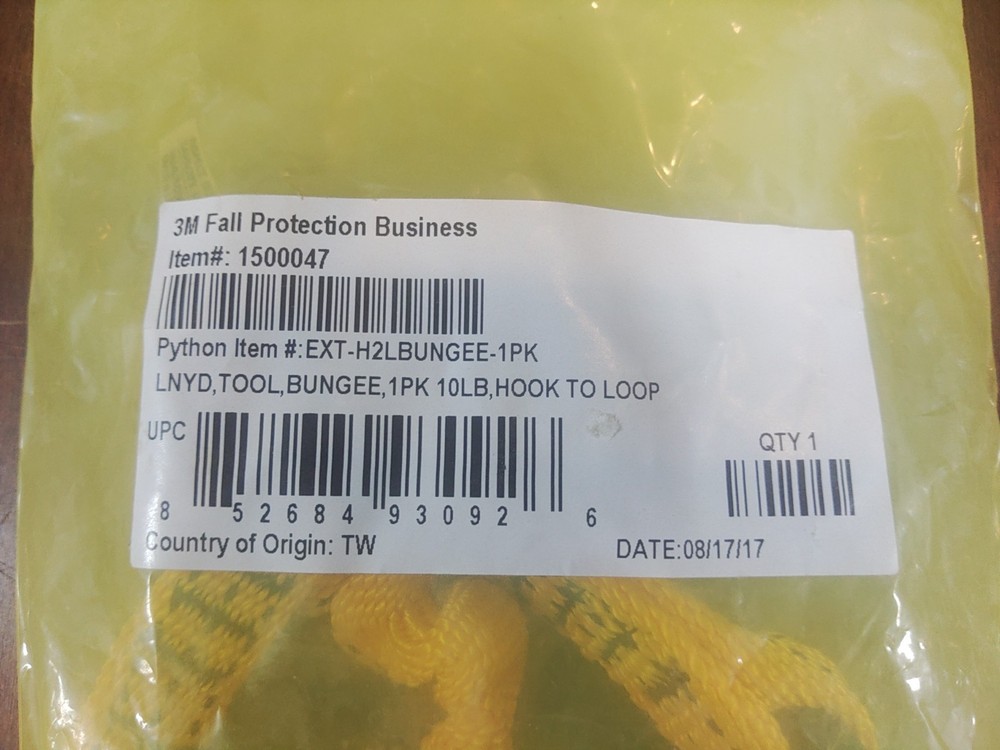3M 1500047 DBI-SALA Hook2Loop Bungee Tool Tether
