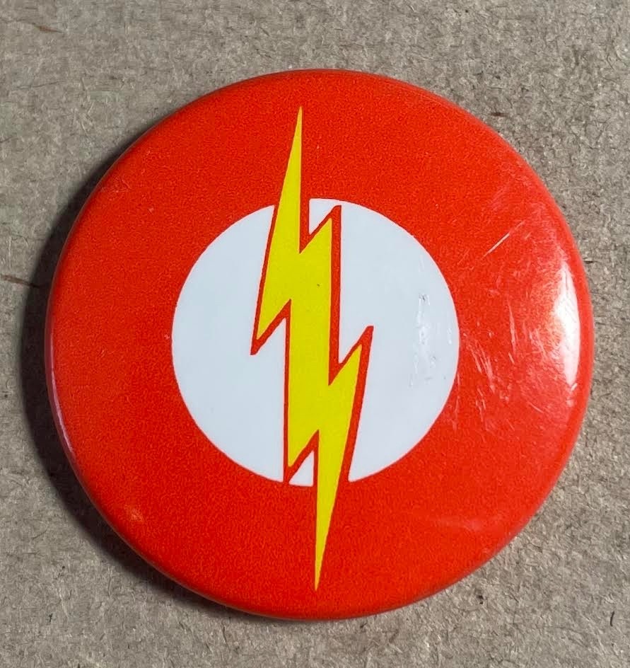 The Flash Logo Emblem Pin Pinback Badge Button - 1+"