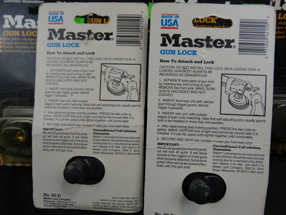 Master Lock Gun Lock 90D