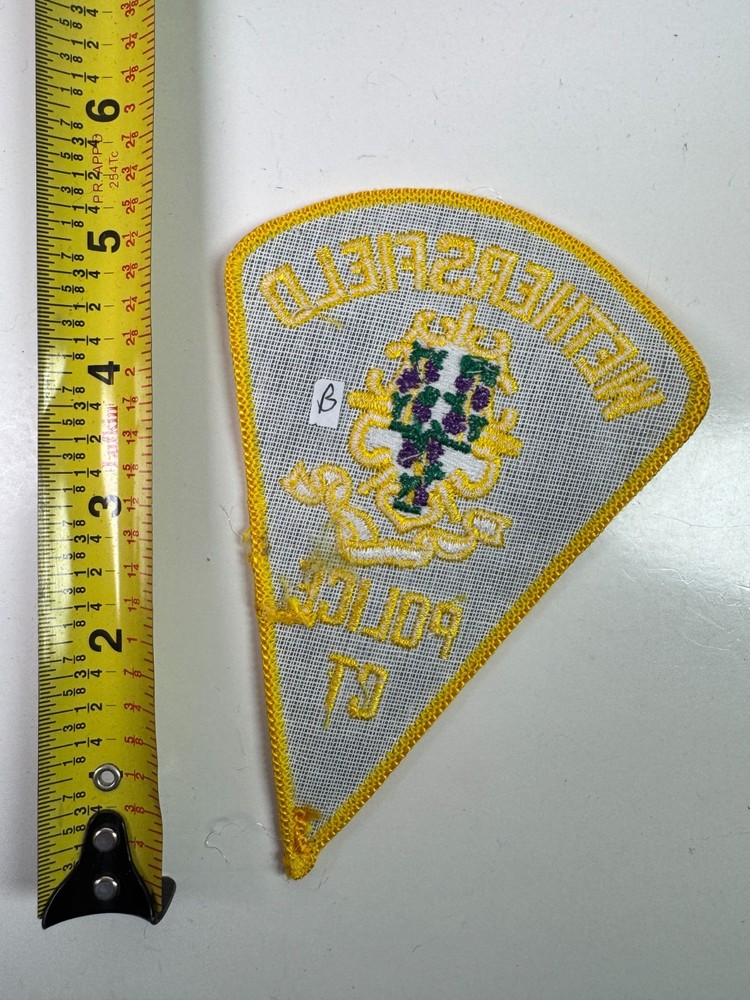 Wethersfield Police Connecticut CT Patch BB6B