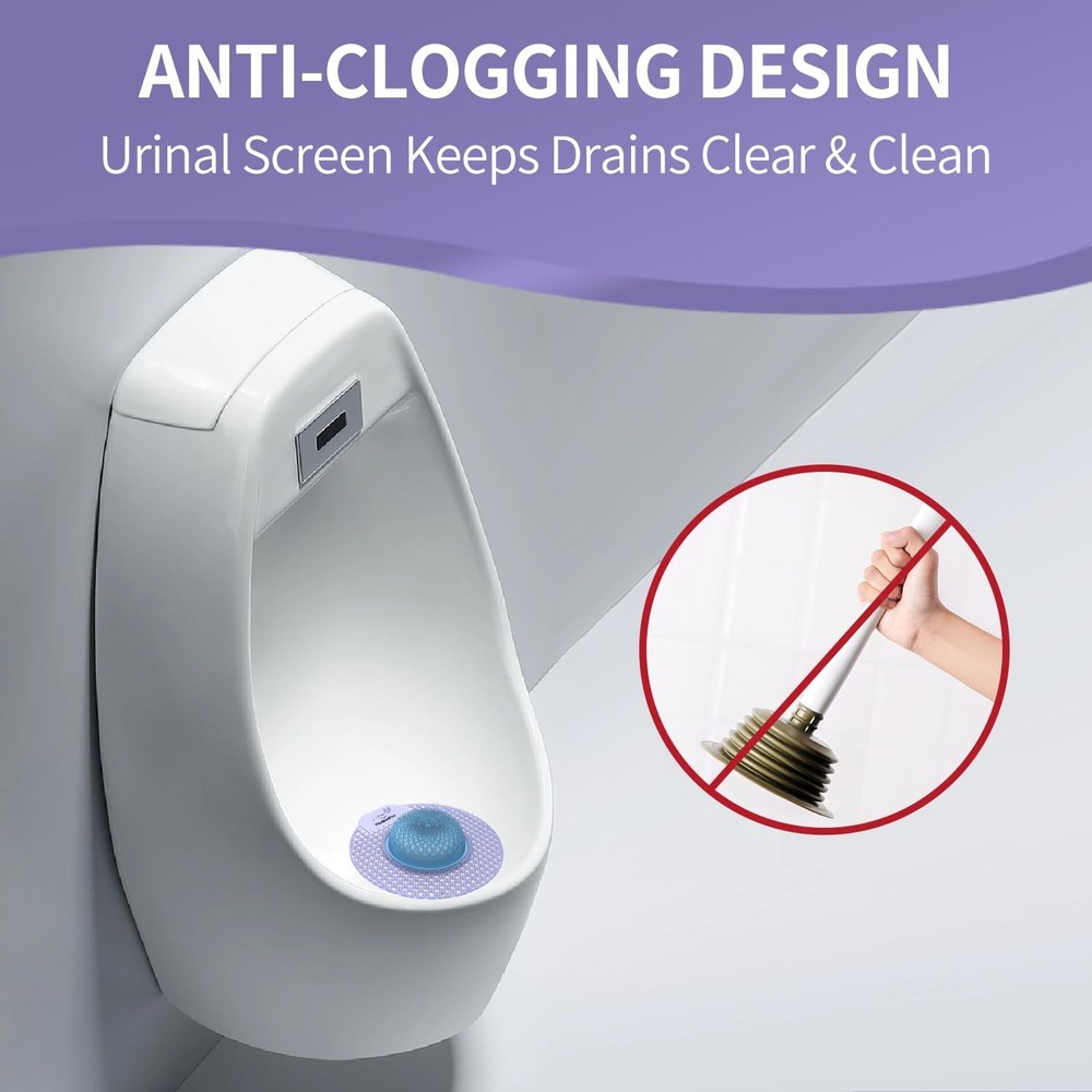 Urinal Screen Deodorizer (12 Pack,Urinal Deodorizer with Non-Para Block Long-...