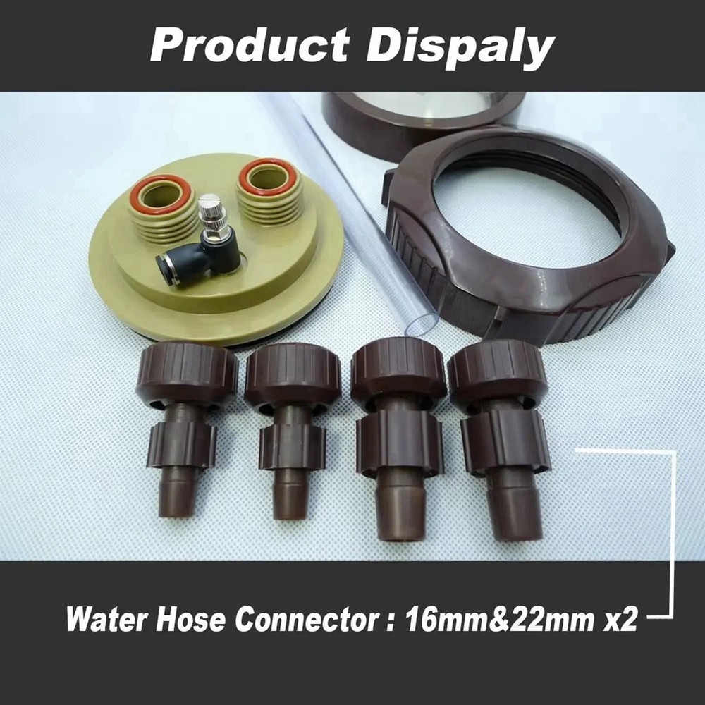 Clear CO2 Atomizer External Turbo Super Diffuser Atomizer Fish Tank5461