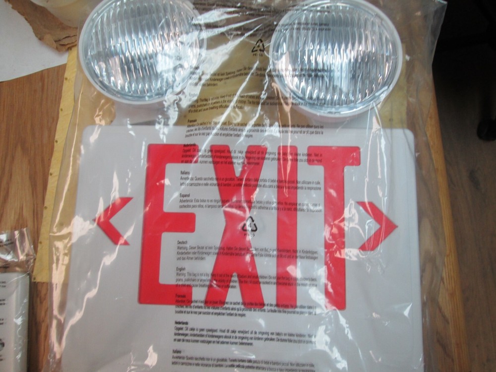 Juno NaviLite Exit And Emergency Lighting LED Combo In White 120/277 VAC