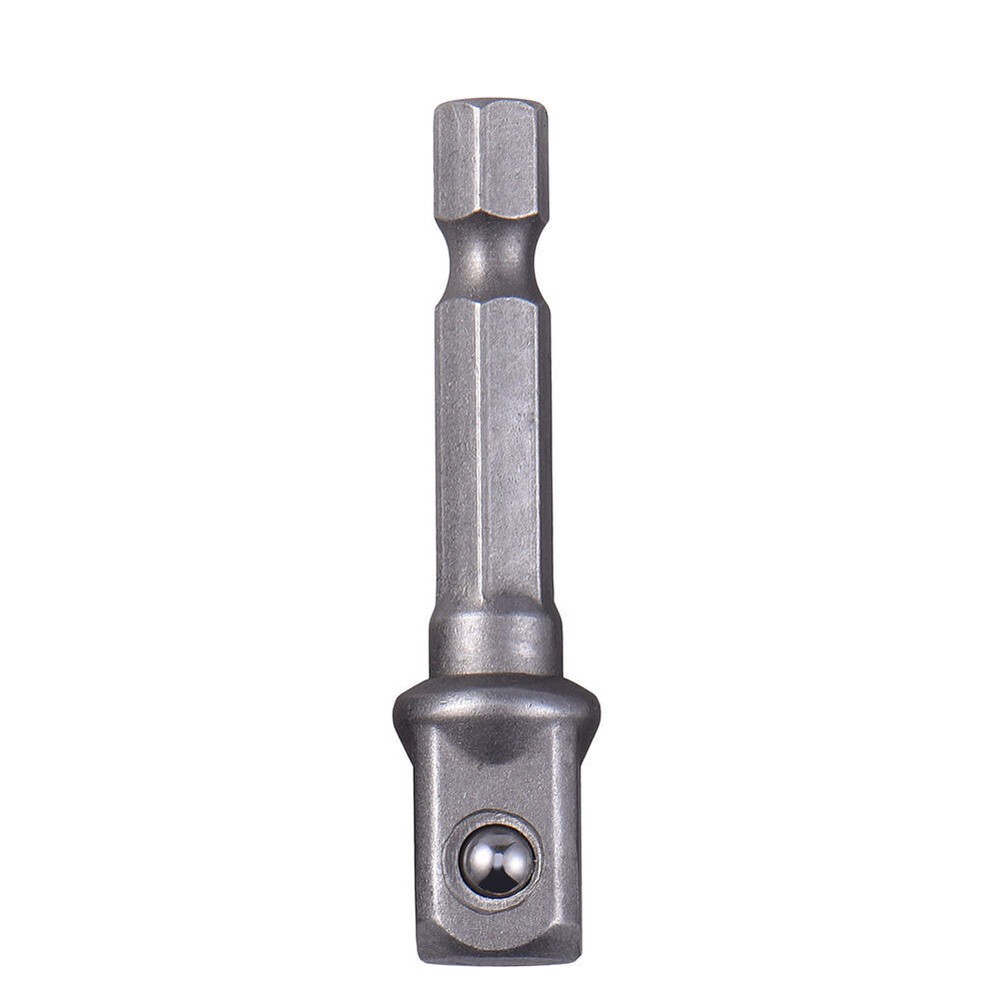 Socket Adapter Drill BIts Set Hex Shank 1/4" 3/8" 1/2" 3Pcs Impact Driver Tools