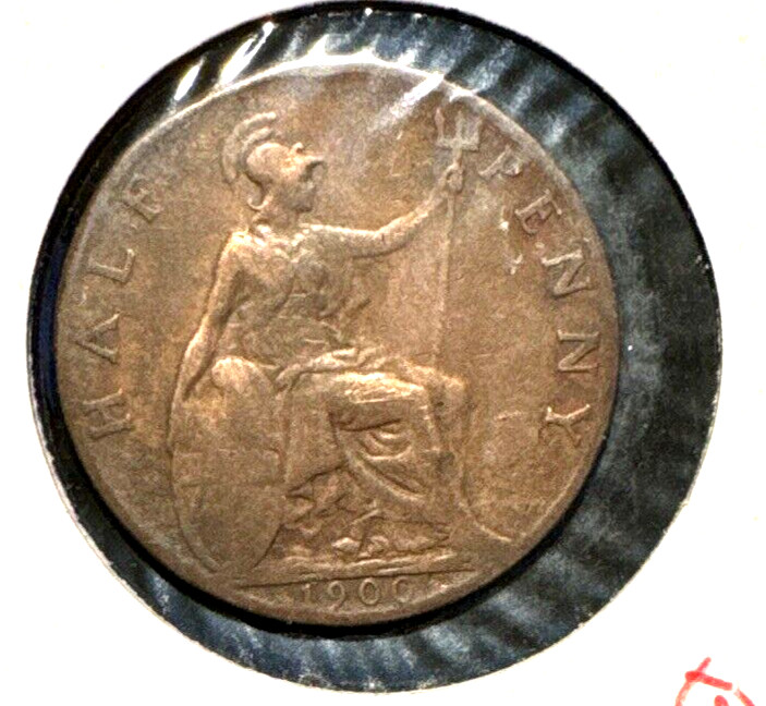 Great Britain 1900 half penny KM 789 (1) ugly