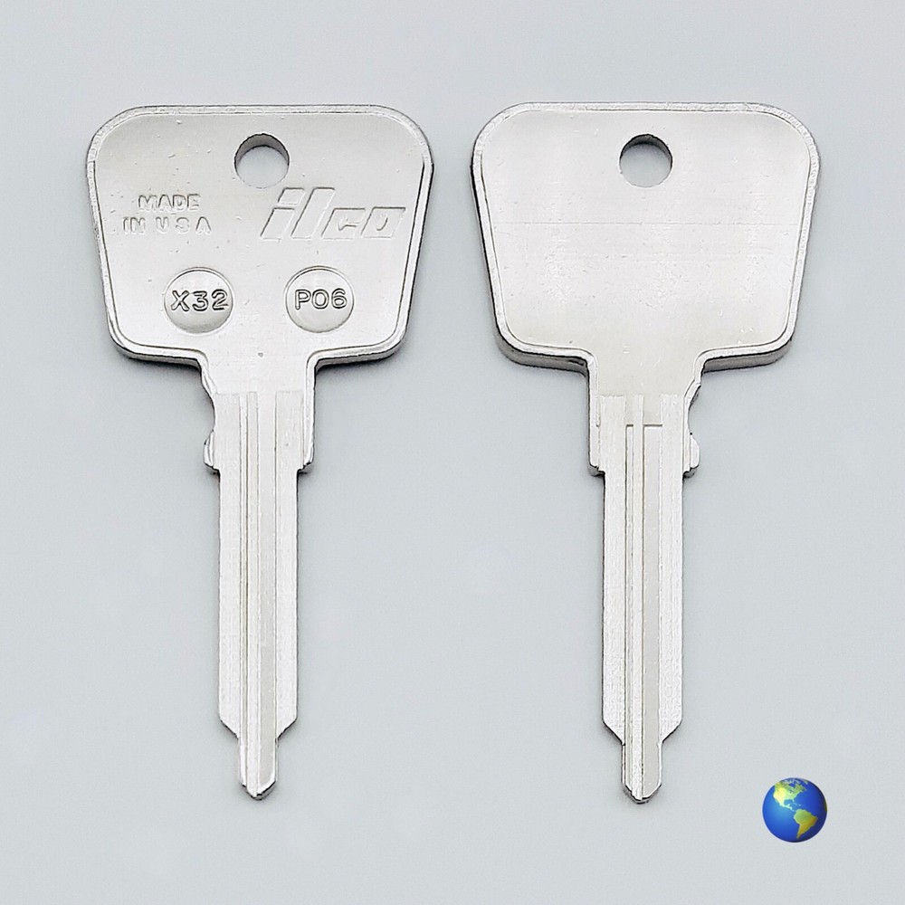 PO6 Key Blanks for Various Models by Porsche (2 Keys)