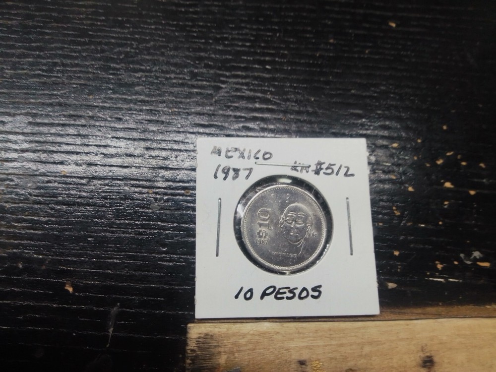 1987 10 PESOS MEXICO COIN
