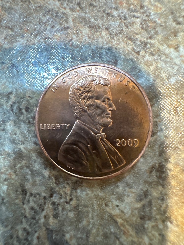 2009 penny no mint mark log cabin