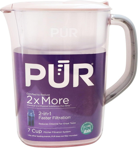 PUR 7-Cup Water Pitcher, 1 Genuine Filter, Cleaner, Great-tasting Water,...