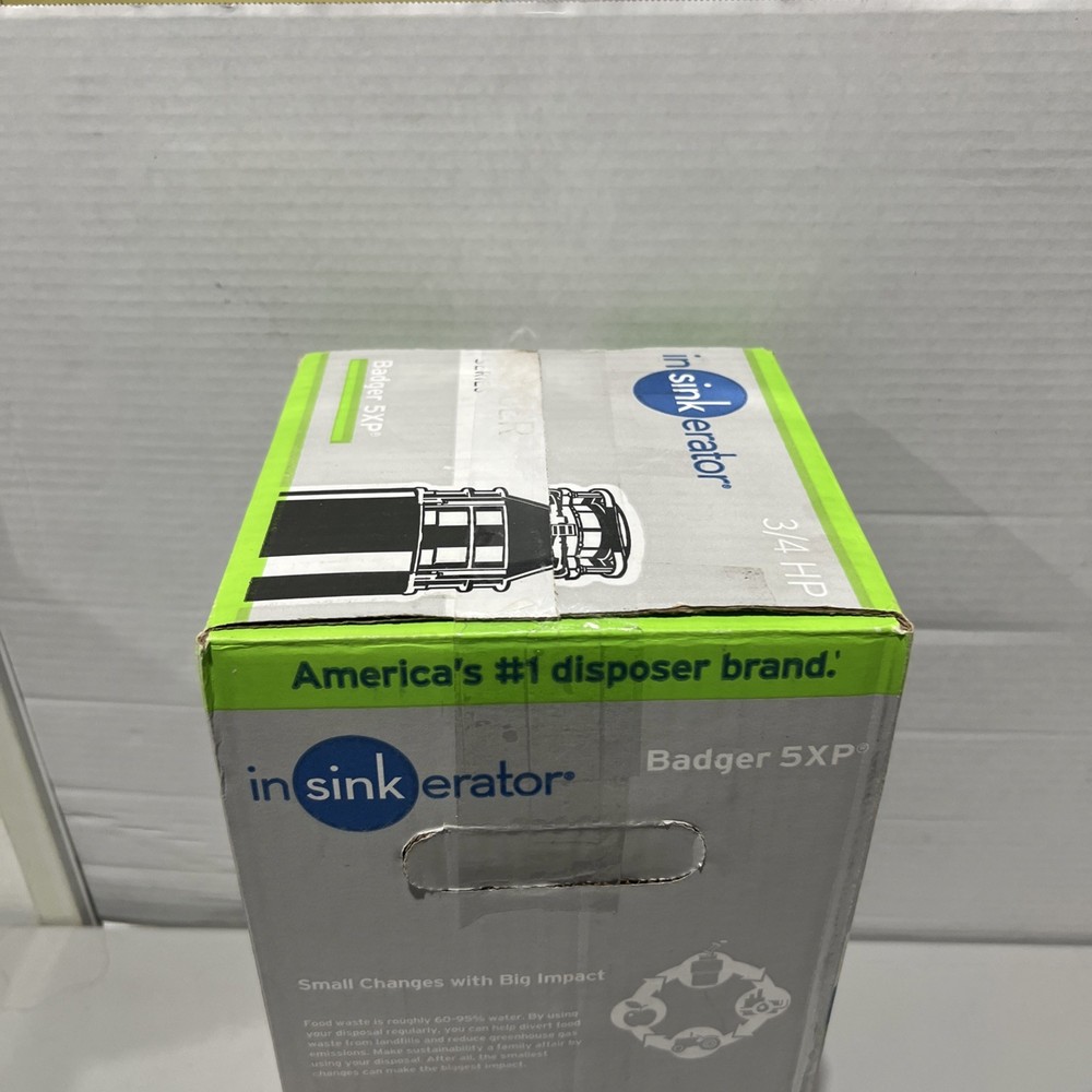 InSinkErator Garbage Disposal, Badger 5XP, 3/4 HP Continuous Feed