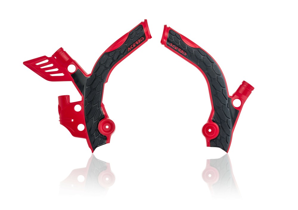 Acerbis X-Grip Frame Guards Black/Red 2686561018