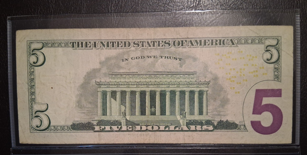 US ONE and FIVE DOLLARS 2006-2017 LOW SERIAL NUMBER VF