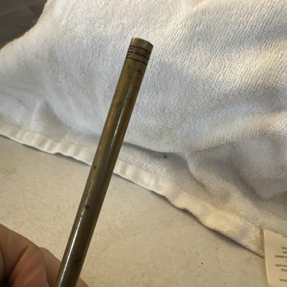 Vintage Muzzleloader Ball Starter Brass & Wood