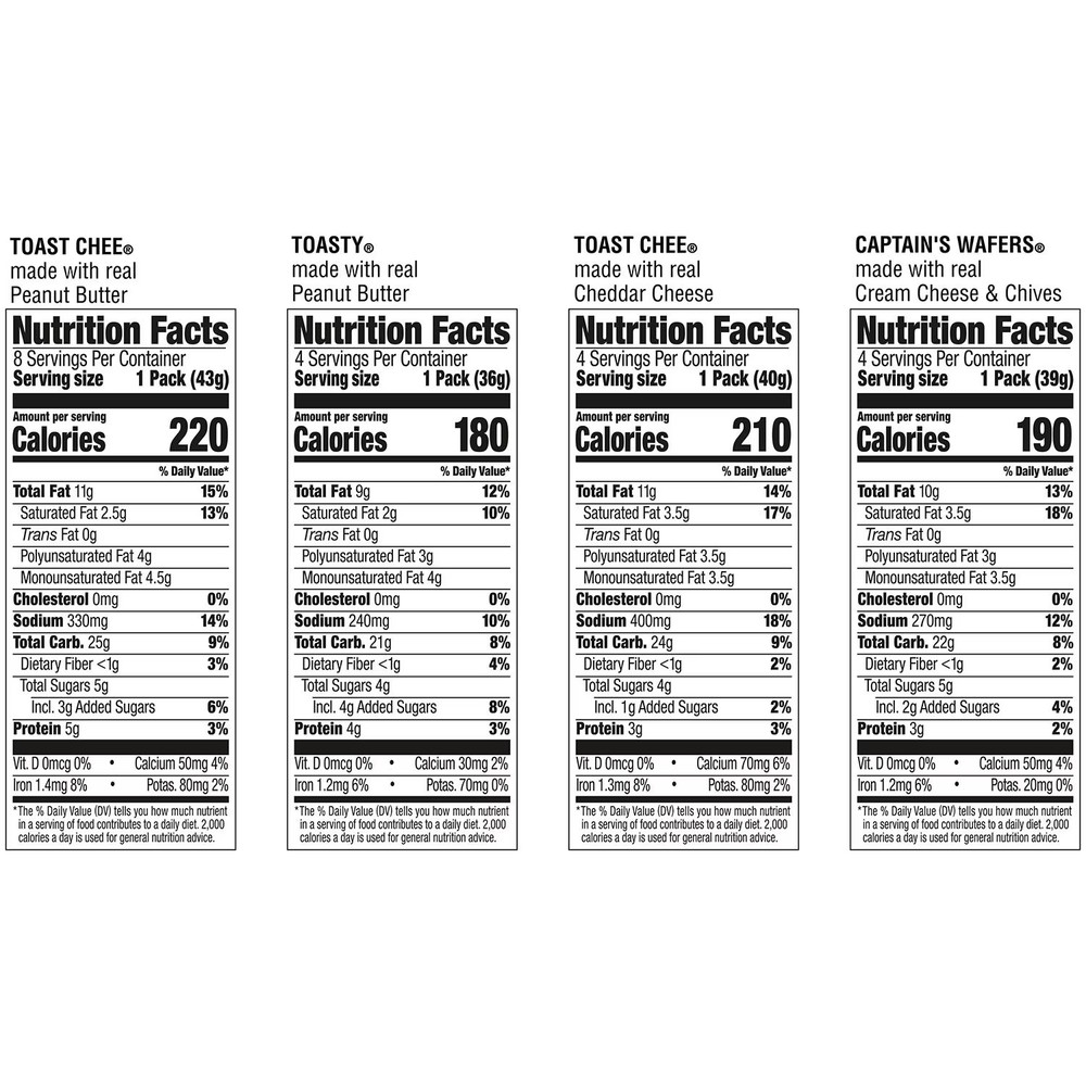 Lance Variety Pack Sandwich Crackers, 40 pk.