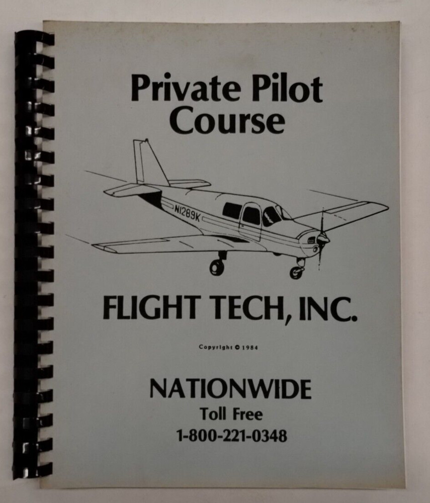 Flight Tech, Inc. Private Pilot Course Manual 1984, -Original