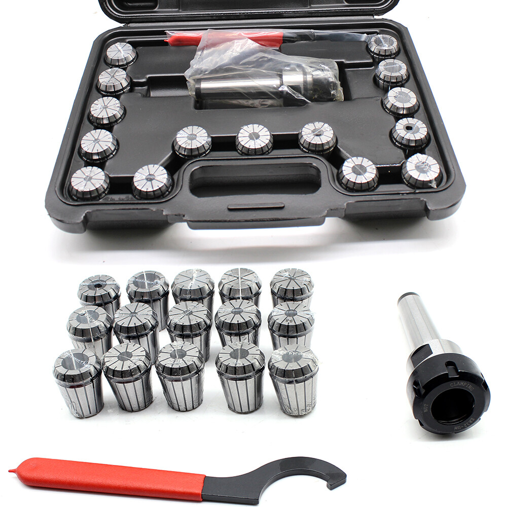 Precision ER32 Collet Kit MT3 Shank Chuck With Spanner & Box For Milling Machine