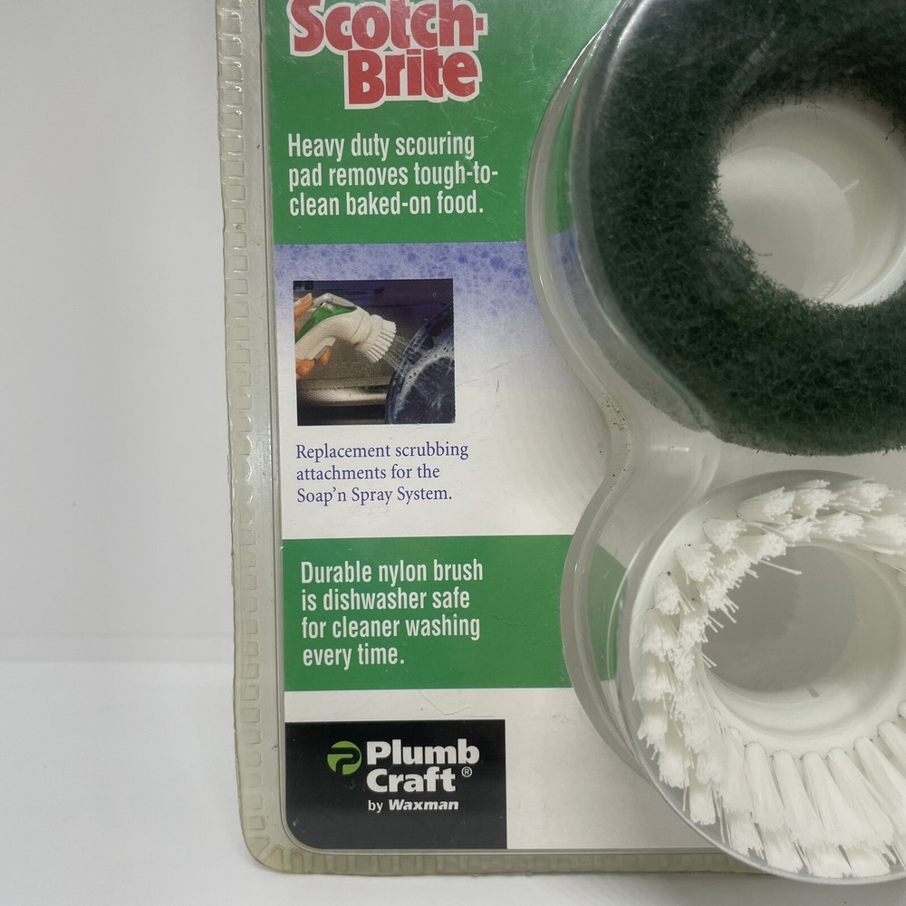Scotch Brite Replacement Accessory Soap Spray Nylon Pot Pan Cooking Scrub Brush