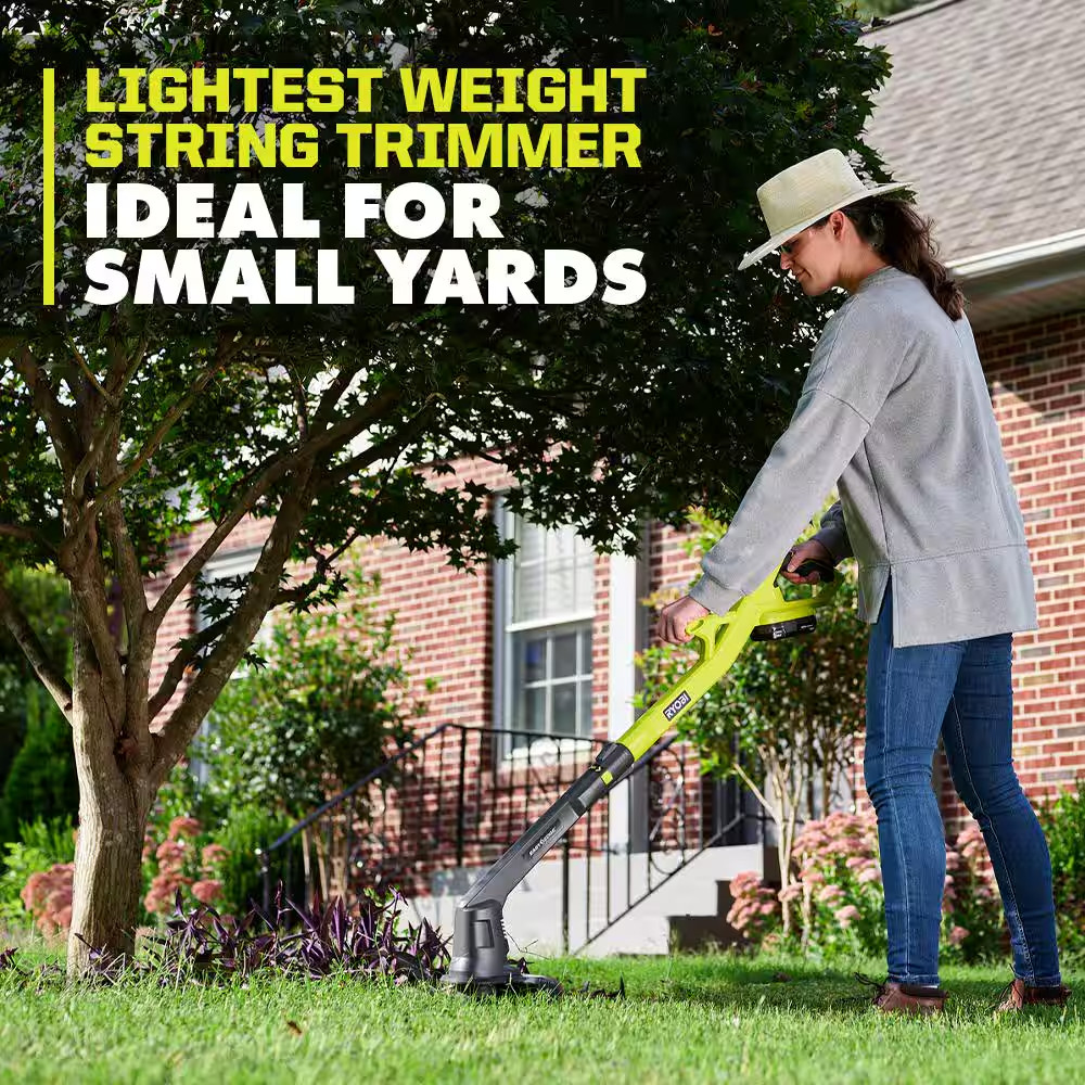 ONE+ 18V Cordless String Trimmer/Edger and Blower/Sweeper Combo Kit & 3 Pack. 06
