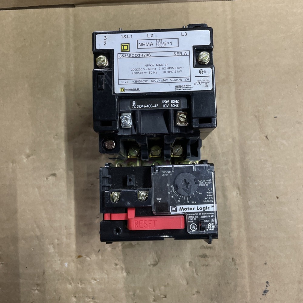 Square D 8536SCO3H20S Size 1 SEE PICS