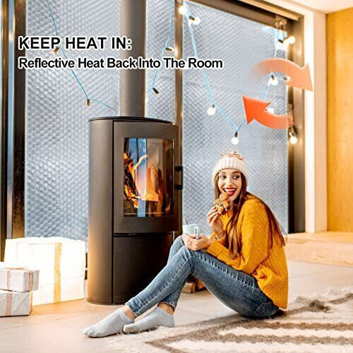 Reflectix Foil DOUBLE Insulation Reflective WINDOW SHUTTER KIT + ADHESIVE 2X10