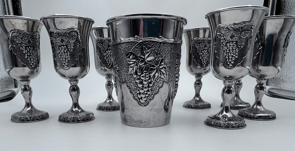 9 Piece Kiddish Cup Set