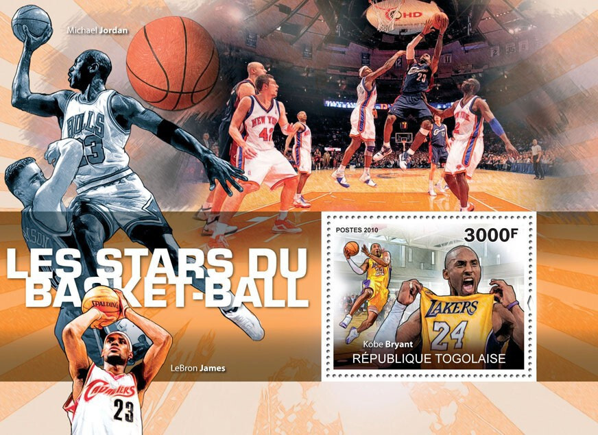 Kobe Bryant stamps 2010 (Yvert & Tellier Code: 418)