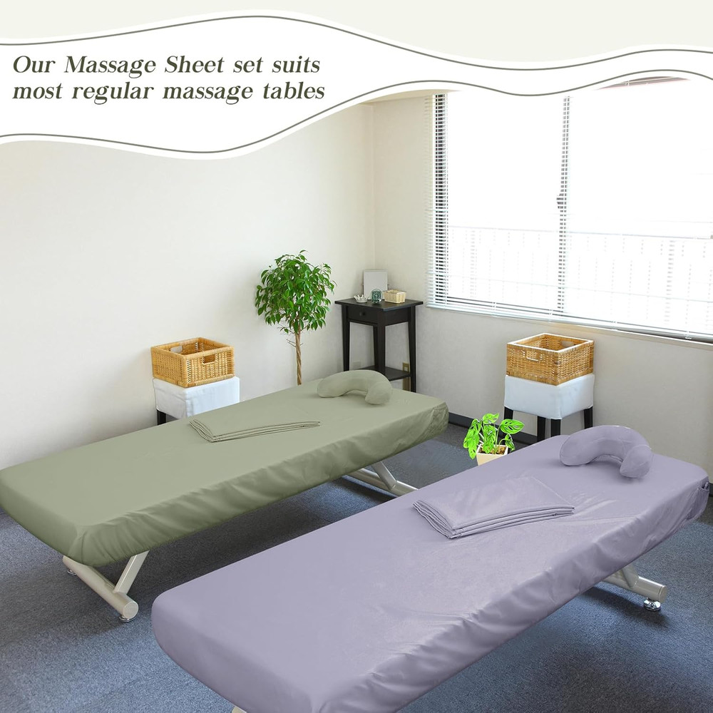 24 Pcs 8 Sets Massage Table Sheets Set Include Massage Bed Sheets Massage Bed Co