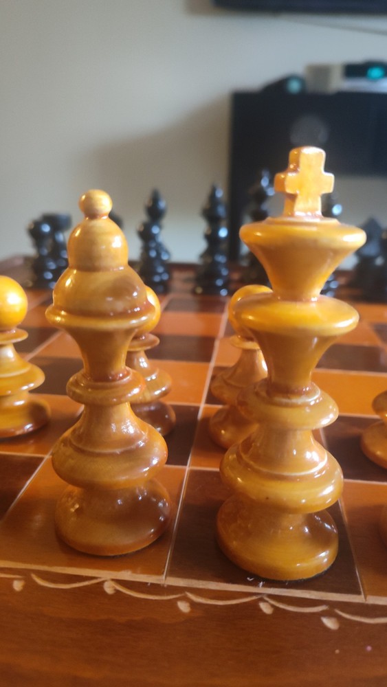 Wooden Folding Chess Game Set
