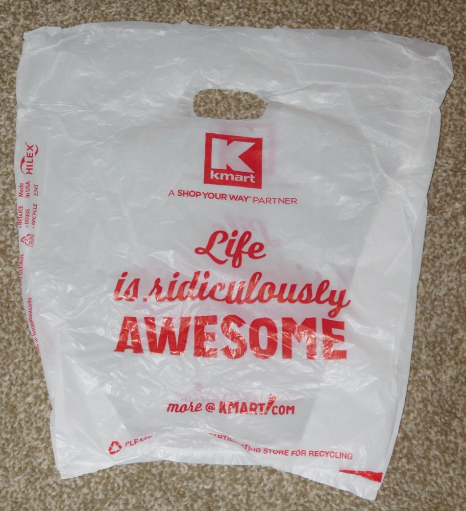 KMART SMALL WHITE PLASTIC BAG (Used)