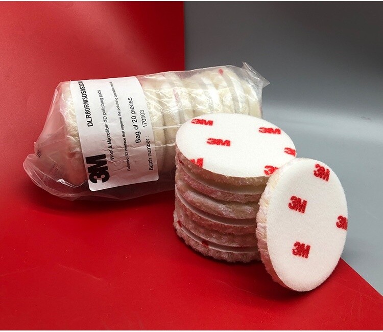 M 09357 Finesse-It Buffing Pad , Hook and Loop Attachment, 3"