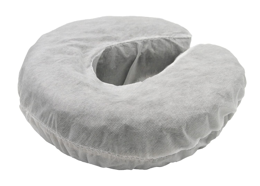 100 Disposable Fitted Face Cradle Covers Silky Massage Headrest Covers