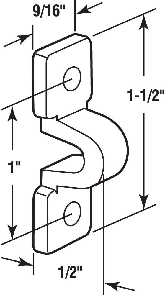 Loop Clip, Fits Wire Shelves, Plastic Construction, White 12 Pack