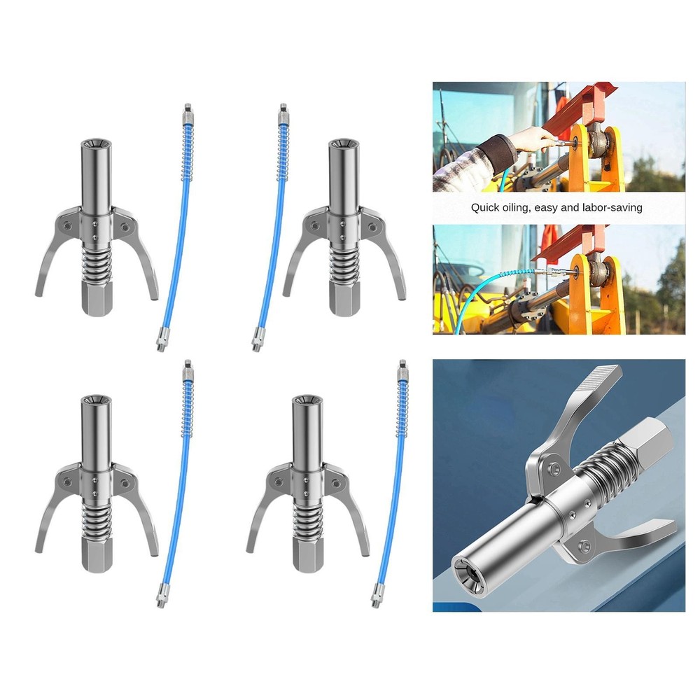 Greasing Coupler with Hose Greasing Nozzle for Standard Greasing Fitting