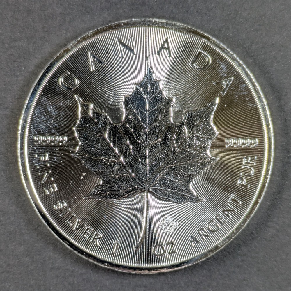 2018 Canada Maple Leaf 1oz .9999 Fine Silver UNC