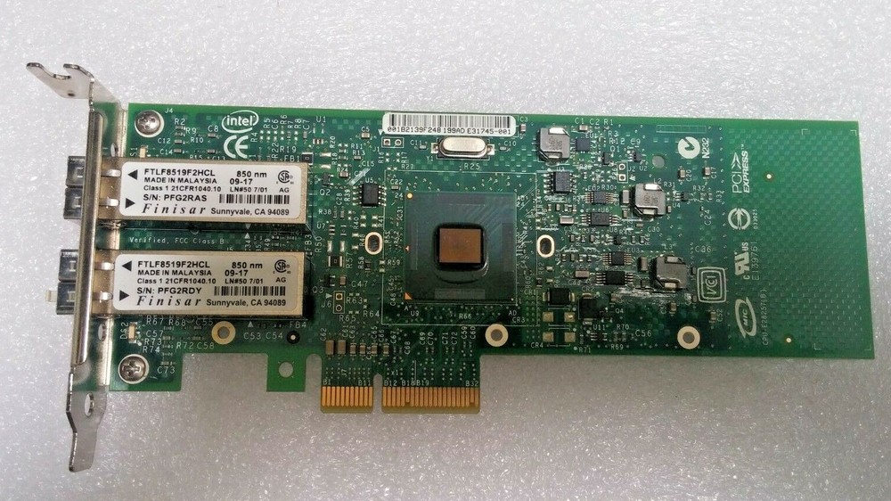 Original Intel Gigabit EF Dual Port Server Adapter E1G42EFBLK Low Profile