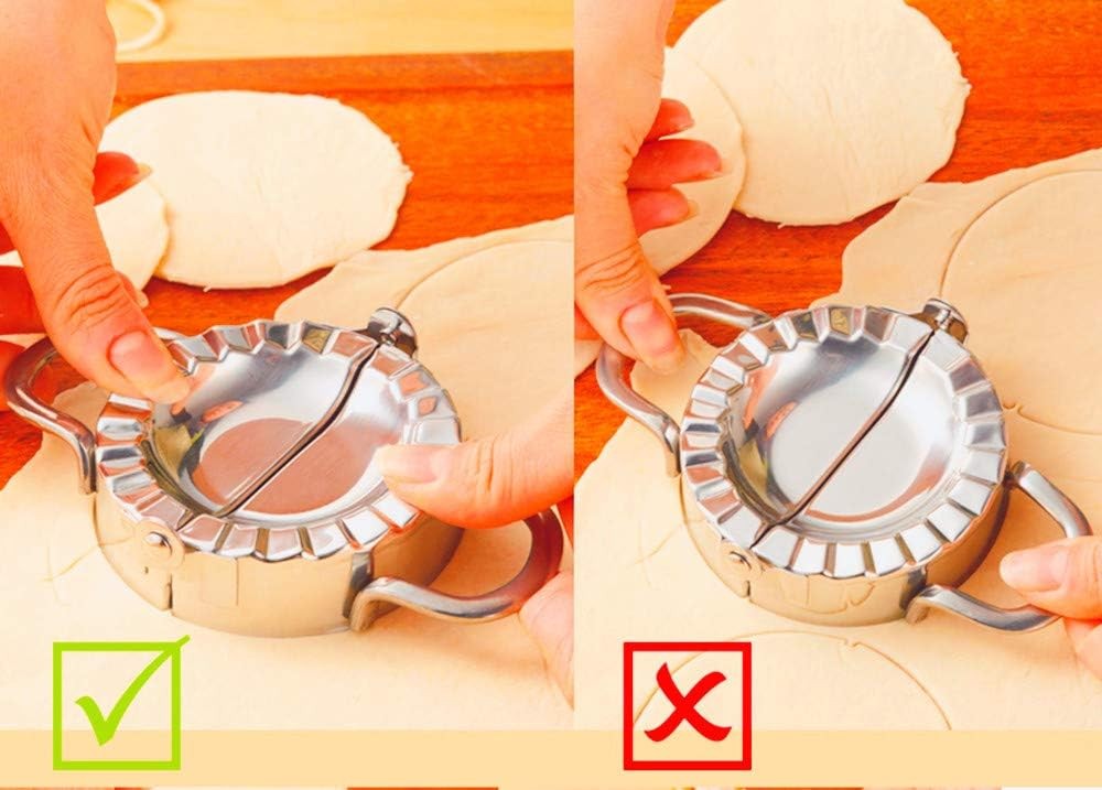 Dumpling Maker - Press/Stainless Steel Empanada Press/Pie Silver