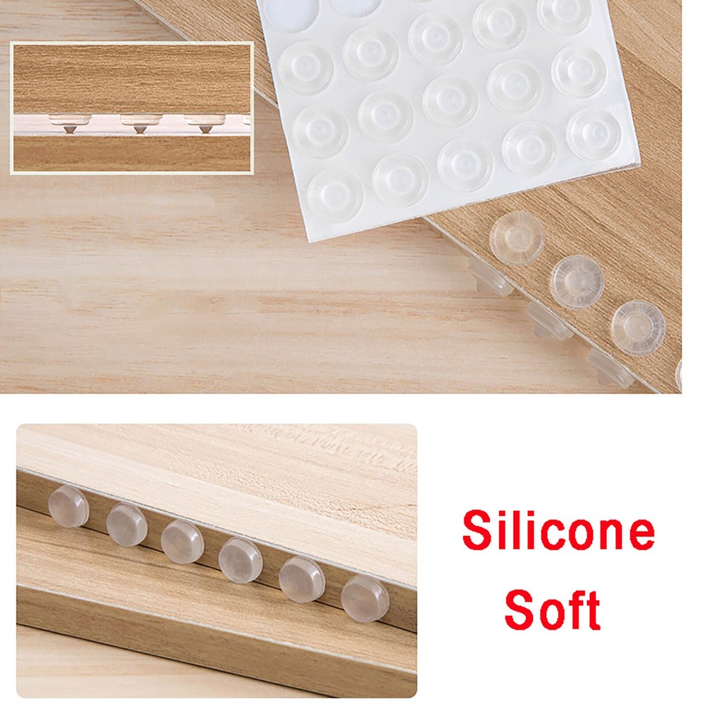 Kitchen Door Domed Anti Slam Cabinet Cupboard Protector Soft Silicone Buffer Pad