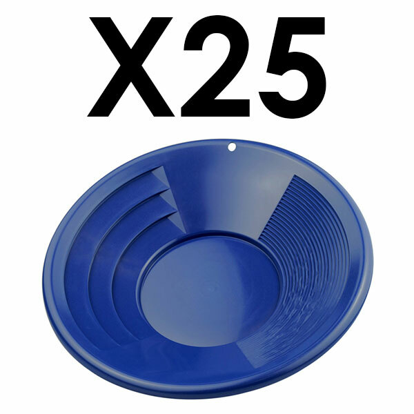 25 pack  SE 14" PANNING GOLD PAN - BLUE